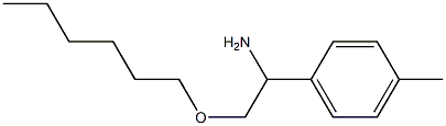 2-(hexyloxy)-1-(4-methylphenyl)ethan-1-amine Struktur