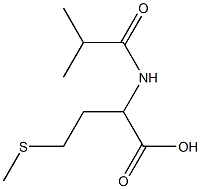 2-(isobutyrylamino)-4-(methylthio)butanoic acid Struktur