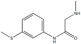 2-(methylamino)-N-[3-(methylthio)phenyl]acetamide Struktur