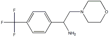 2-(morpholin-4-yl)-1-[4-(trifluoromethyl)phenyl]ethan-1-amine Struktur