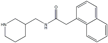 2-(naphthalen-1-yl)-N-(piperidin-3-ylmethyl)acetamide Struktur