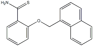 2-(naphthalen-1-ylmethoxy)benzene-1-carbothioamide Struktur