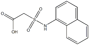 2-(naphthalen-1-ylsulfamoyl)acetic acid Struktur