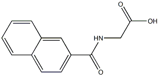 2-(naphthalen-2-ylformamido)acetic acid Struktur