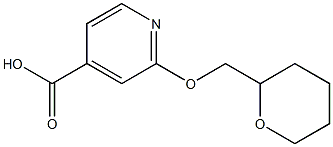 2-(oxan-2-ylmethoxy)pyridine-4-carboxylic acid Struktur