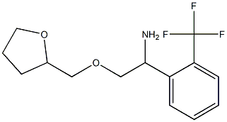 2-(oxolan-2-ylmethoxy)-1-[2-(trifluoromethyl)phenyl]ethan-1-amine Struktur