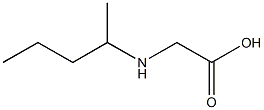 2-(pentan-2-ylamino)acetic acid Struktur