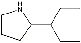 2-(pentan-3-yl)pyrrolidine Struktur