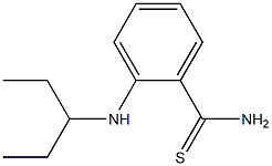 2-(pentan-3-ylamino)benzene-1-carbothioamide Struktur