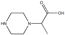 2-(piperazin-1-yl)propanoic acid Struktur