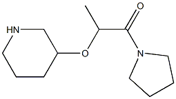 2-(piperidin-3-yloxy)-1-(pyrrolidin-1-yl)propan-1-one Struktur