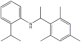 2-(propan-2-yl)-N-[1-(2,4,6-trimethylphenyl)ethyl]aniline Struktur