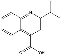 2-(propan-2-yl)quinoline-4-carboxylic acid Struktur