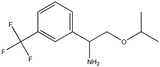 2-(propan-2-yloxy)-1-[3-(trifluoromethyl)phenyl]ethan-1-amine Struktur