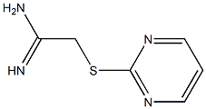 2-(pyrimidin-2-ylsulfanyl)ethanimidamide Struktur