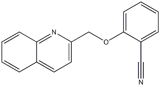 2-(quinolin-2-ylmethoxy)benzonitrile Struktur