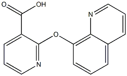 2-(quinolin-8-yloxy)pyridine-3-carboxylic acid Struktur