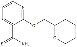 2-(tetrahydro-2H-pyran-2-ylmethoxy)pyridine-3-carbothioamide Struktur