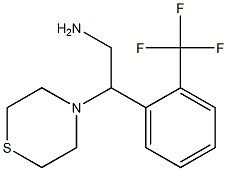 2-(thiomorpholin-4-yl)-2-[2-(trifluoromethyl)phenyl]ethan-1-amine Struktur