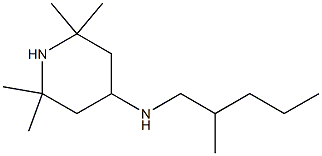 2,2,6,6-tetramethyl-N-(2-methylpentyl)piperidin-4-amine Struktur