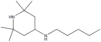 2,2,6,6-tetramethyl-N-pentylpiperidin-4-amine Struktur