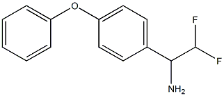 2,2-difluoro-1-(4-phenoxyphenyl)ethan-1-amine Struktur