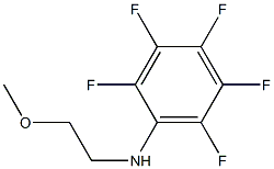 2,3,4,5,6-pentafluoro-N-(2-methoxyethyl)aniline Struktur