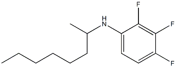 2,3,4-trifluoro-N-(octan-2-yl)aniline Struktur