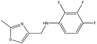 2,3,4-trifluoro-N-[(2-methyl-1,3-thiazol-4-yl)methyl]aniline Struktur