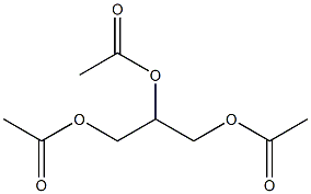 2,3-bis(acetyloxy)propyl acetate Struktur