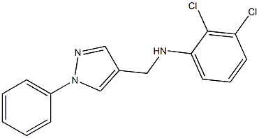 2,3-dichloro-N-[(1-phenyl-1H-pyrazol-4-yl)methyl]aniline Struktur