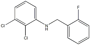 2,3-dichloro-N-[(2-fluorophenyl)methyl]aniline Struktur