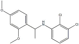 2,3-dichloro-N-[1-(2,4-dimethoxyphenyl)ethyl]aniline Struktur