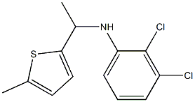 2,3-dichloro-N-[1-(5-methylthiophen-2-yl)ethyl]aniline Struktur