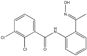 2,3-dichloro-N-{2-[1-(hydroxyimino)ethyl]phenyl}benzamide Struktur