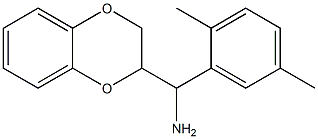 2,3-dihydro-1,4-benzodioxin-2-yl(2,5-dimethylphenyl)methanamine Struktur