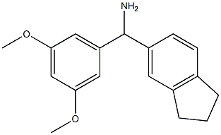 2,3-dihydro-1H-inden-5-yl(3,5-dimethoxyphenyl)methanamine Struktur