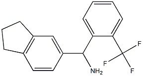 2,3-dihydro-1H-inden-5-yl[2-(trifluoromethyl)phenyl]methanamine Struktur