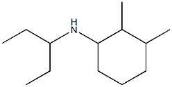 2,3-dimethyl-N-(pentan-3-yl)cyclohexan-1-amine Struktur