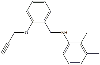 2,3-dimethyl-N-{[2-(prop-2-yn-1-yloxy)phenyl]methyl}aniline Struktur