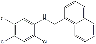 2,4,5-trichloro-N-(naphthalen-1-ylmethyl)aniline Struktur