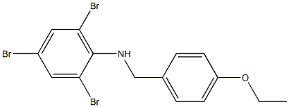 2,4,6-tribromo-N-[(4-ethoxyphenyl)methyl]aniline Struktur