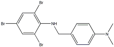 2,4,6-tribromo-N-{[4-(dimethylamino)phenyl]methyl}aniline Struktur