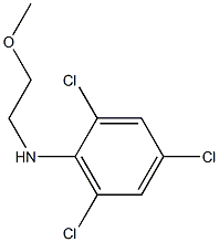 2,4,6-trichloro-N-(2-methoxyethyl)aniline Struktur