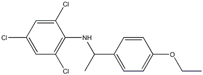 2,4,6-trichloro-N-[1-(4-ethoxyphenyl)ethyl]aniline Struktur