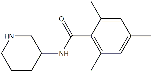 2,4,6-trimethyl-N-(piperidin-3-yl)benzamide Struktur