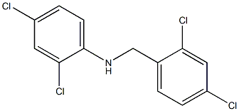 2,4-dichloro-N-[(2,4-dichlorophenyl)methyl]aniline Struktur