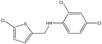 2,4-dichloro-N-[(5-chlorothiophen-2-yl)methyl]aniline Struktur