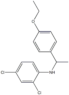 2,4-dichloro-N-[1-(4-ethoxyphenyl)ethyl]aniline Struktur