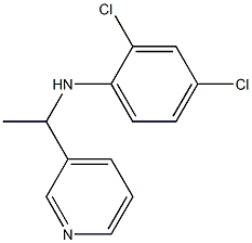 2,4-dichloro-N-[1-(pyridin-3-yl)ethyl]aniline Struktur